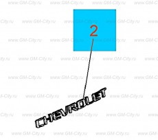 Пластина наименование на крышку заднего отсека Chevrolet Malibu
