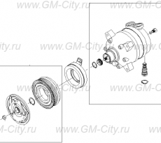 Компрессор кондиционера Chevrolet Rezzo