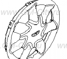 Колпак колеса Chevrolet Rezzo