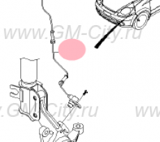 Датчик абс передний левый Chevrolet Spark M200