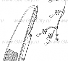 Фонарь задний правый Chevrolet Rezzo