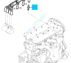Провод высоковольтный 3-й цилиндр 2,4 Chevrolet Captiva C100