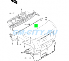 Крышка багажника седан Chevrolet Lacetti