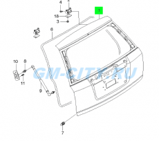 Крышка багажника универсал Chevrolet Lacetti