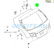 Крышка багажника хэтчбек Chevrolet Lacetti