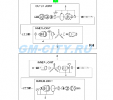 Шрус наружный Chevrolet Epica