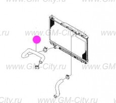 Патрубок радиатора охлаждения нижний Chevrolet Epica
