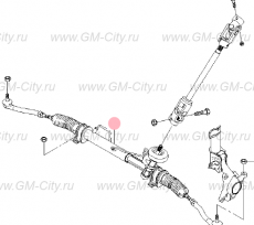 Рейка рулевая без гидроусилителя Chevrolet Aveo T255