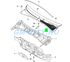 Панель ветрового стекла левая Chevrolet Lacetti