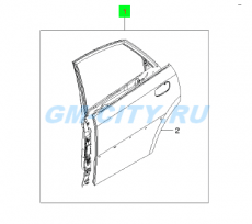 Дверь задняя левая универсал Chevrolet Lacetti