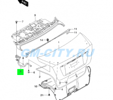 Петля багажника правая Chevrolet Lacetti
