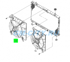 Вентилятор охлаждения Chevrolet Lacetti