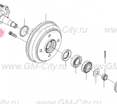 Ступица задняя без абс Chevrolet Spark M200