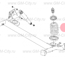 Пружина задняя Chevrolet Spark M200