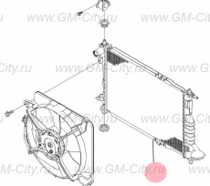 Радиатор охлаждения Chevrolet Spark M200