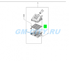 Фильтр воздушный Chevrolet Spark M200