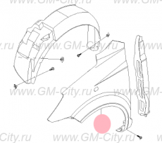 Крыло переднее правое Chevrolet Spark M200