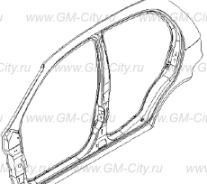 Панель боковая левая (крыло заднее, порог, стойка кузова) Chevrolet Spark M200