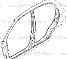 Панель боковая правая (крыло заднее, порог, стойка кузова) Chevrolet Spark M200