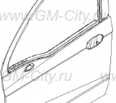 Дверь передняя правая Chevrolet Spark M200