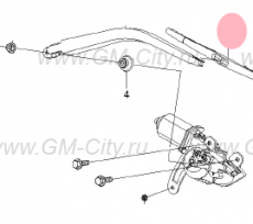 Щетка задняя Chevrolet Spark M200