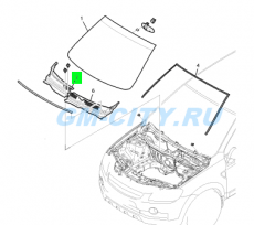 Панель лобового стекла правая Chevrolet Captiva C140