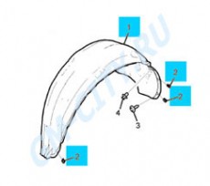 Подкрылок задний левый Chevrolet Captiva C140