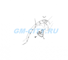 Брызговик задний левый Chevrolet Captiva C100