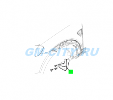 Брызговик передний правый Chevrolet Captiva C100