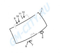 Стекло заднее Chevrolet Captiva C100