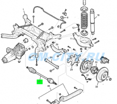 Привод задний левый Chevrolet Captiva C140