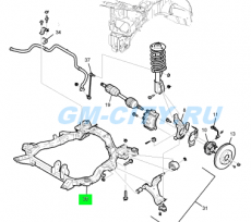 Подрамник Chevrolet Captiva C100