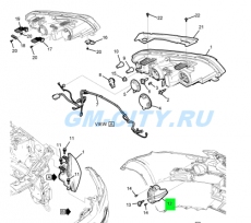 Фара противотуманная левая Chevrolet Captiva C100