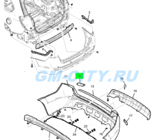 Катафот заднего бампера правый Chevrolet Captiva C100
