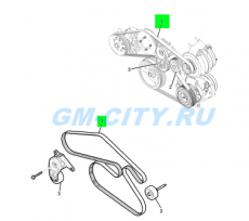 Ремень приводной 3,2 Chevrolet Captiva C100