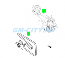 Ремень приводной 2,4 Chevrolet Captiva C100