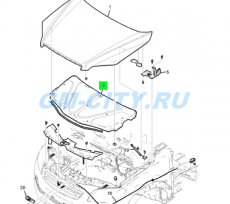 Шумоизоляция капота Chevrolet Captiva C100