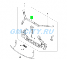 Панель передняя верхняя Chevrolet Epica