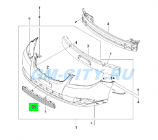 Решетка бампера переднего Chevrolet Epica