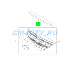 Молдинг капота Chevrolet Epica