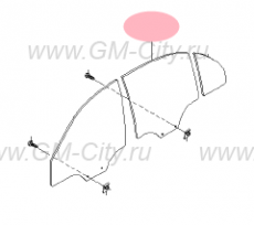 Стекло двери задней левой Chevrolet Epica