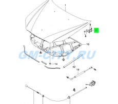Петля капота левая Chevrolet Epica
