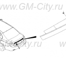 Накладка крышки багажника Chevrolet Epica