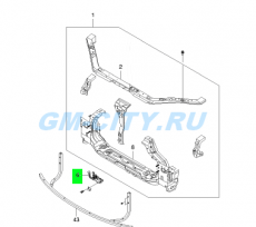 Замок капота нижний Chevrolet Epica