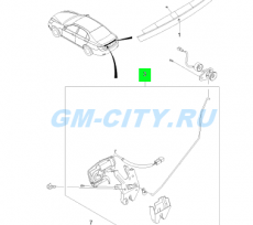Замок крышки багажника Chevrolet Epica