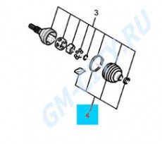 Пыльник шруса внешнего Chevrolet Captiva C140
