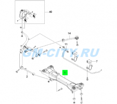 Подрамник задней подвески (балка задняя) Chevrolet Epica
