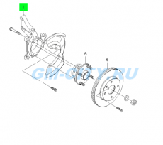 Кулак поворотный левый Chevrolet Epica