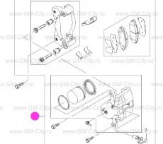 Суппорт задний левый Chevrolet Lacetti