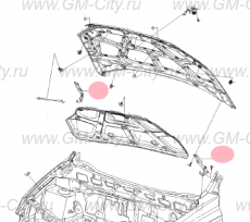 Петля капота правая Chevrolet Aveo T255